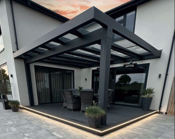 Pergola installation by Paving The Way Next Generation